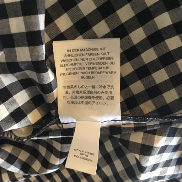 Madewell Smocked Gingham Top with tassel sash - Picture 8 of 8